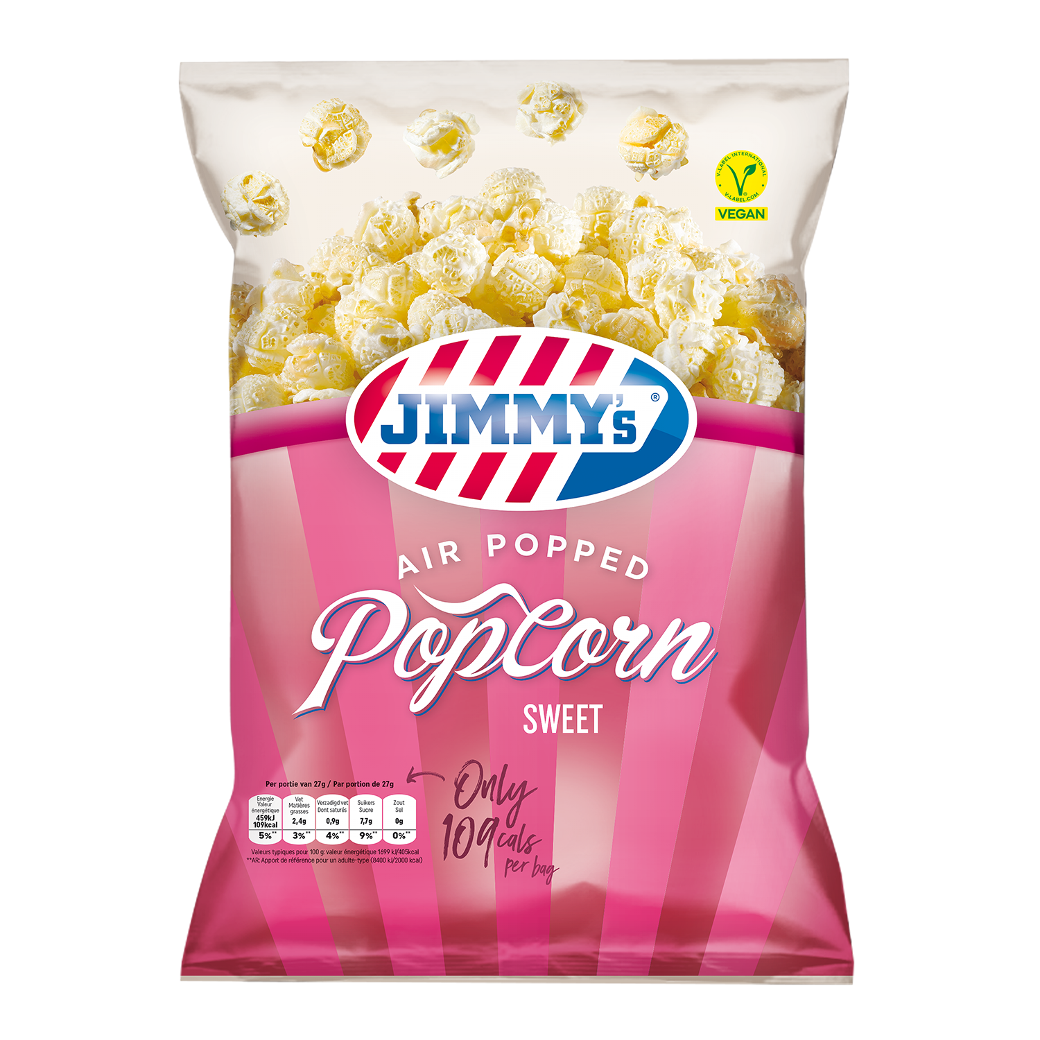 Jimmy’s Popcorn Zoet 150g