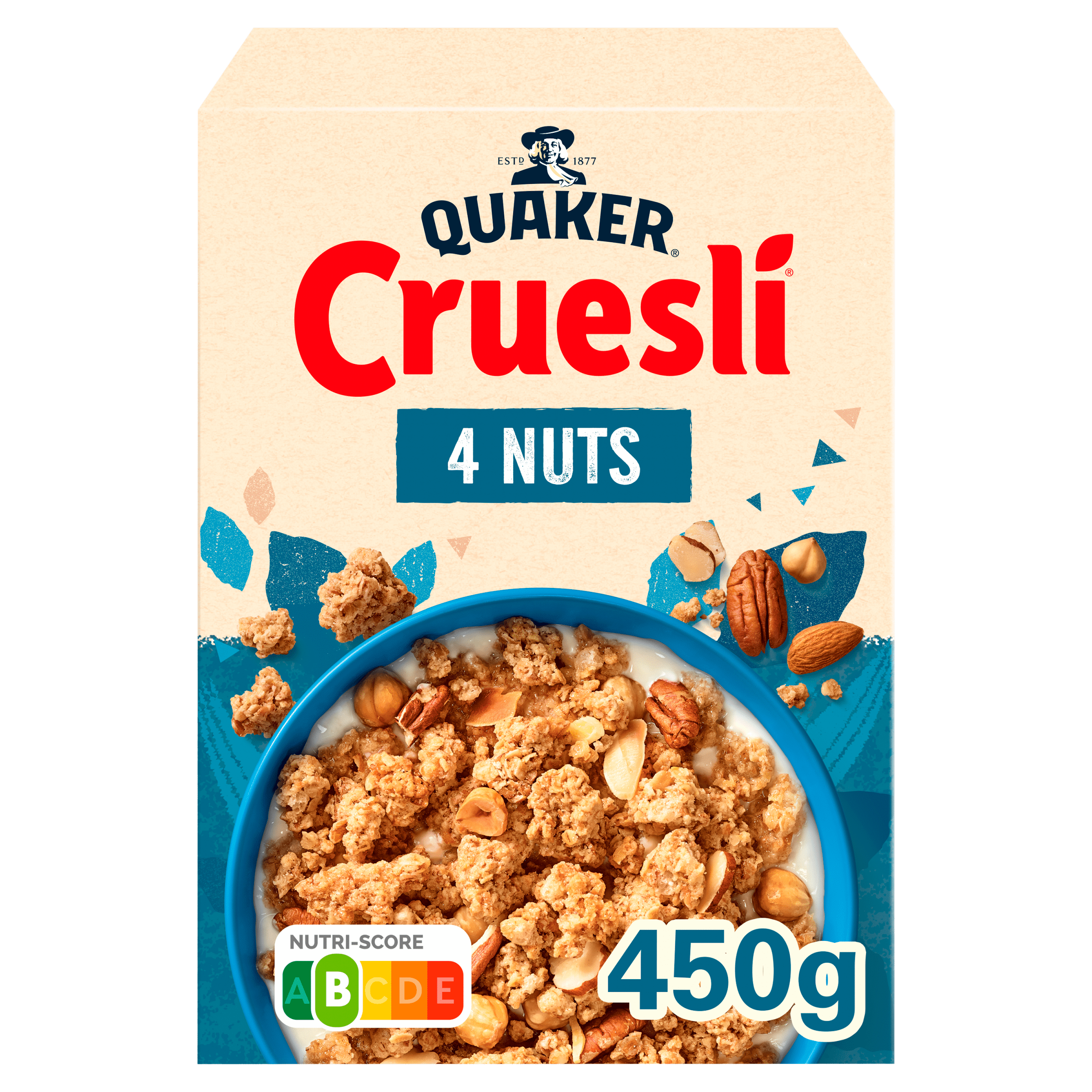 Quaker Cruesli 4 Noten 450g