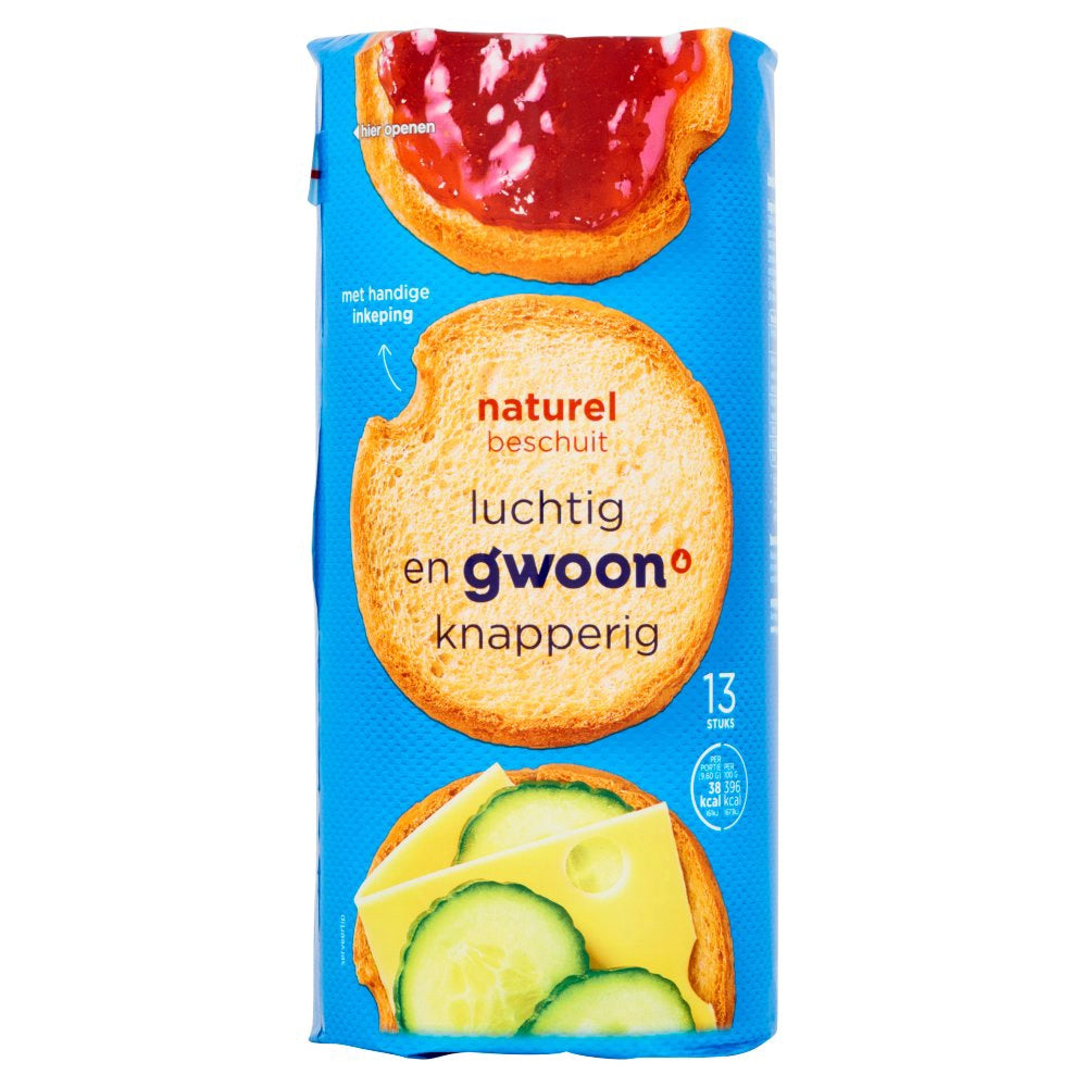 Gwoon Beschuit Naturel 125g